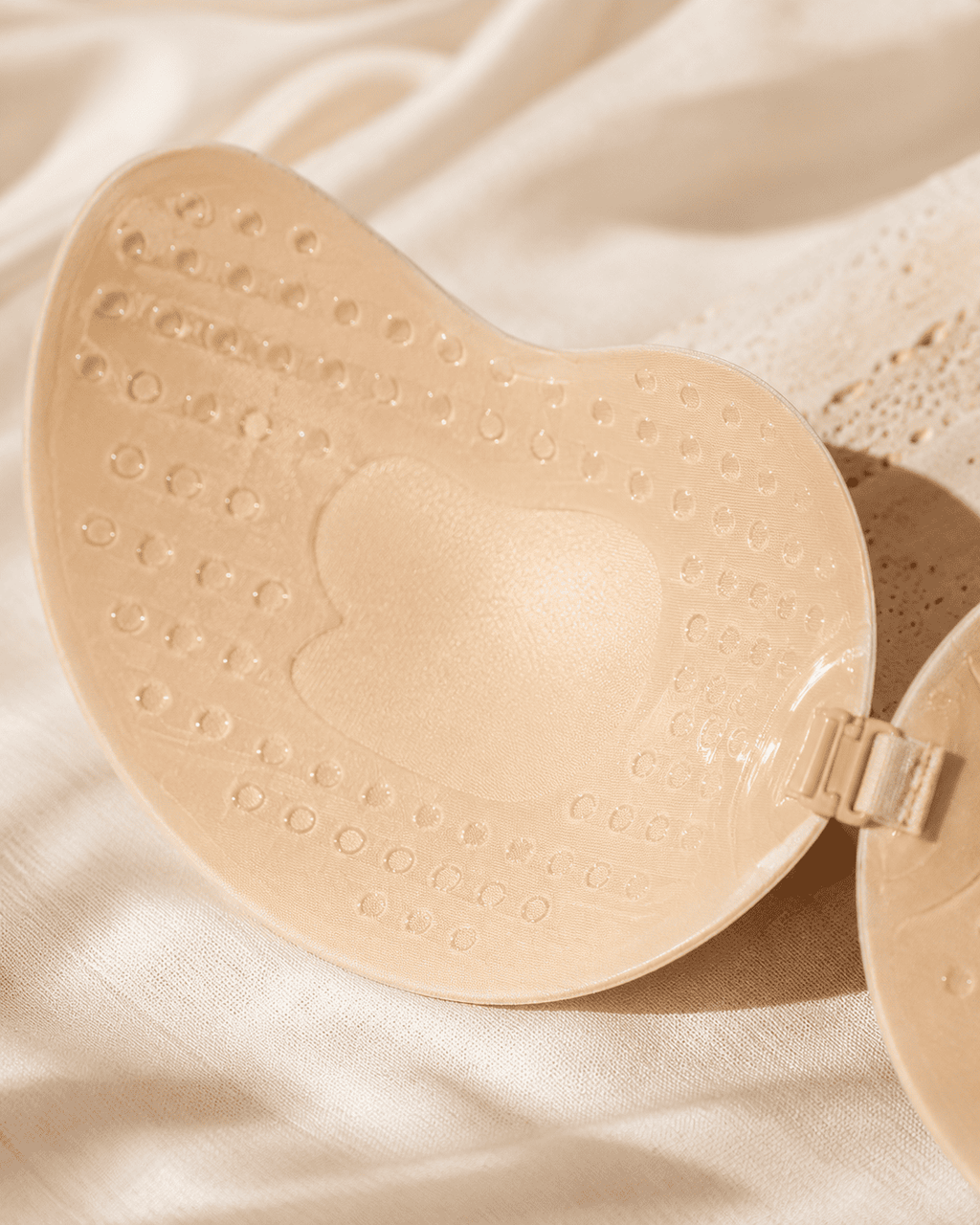 Close-up of the soft silicone Nuva bra