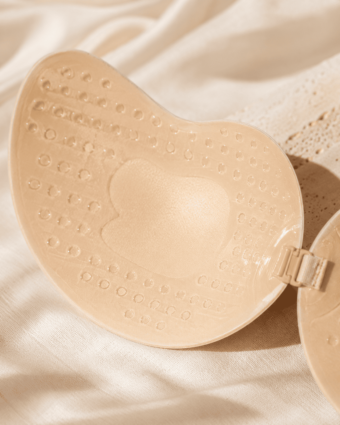 Close-up of the soft silicone Nuva bra